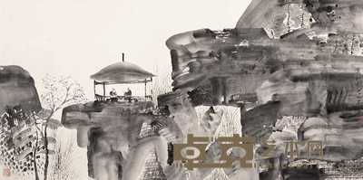 刘赦 甲申(2004年)作 赏秋图 镜心 68×137cm